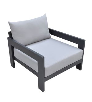 Wake Modern Outdoor Lounge Chair - Grey