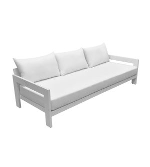 Wake Modern Outdoor White Sofa