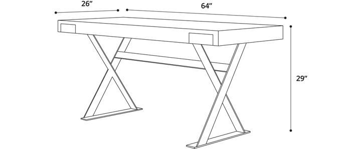 Barrow Desk Dimensions