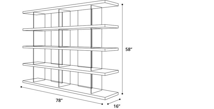 Beekman Bookcase Dimensions