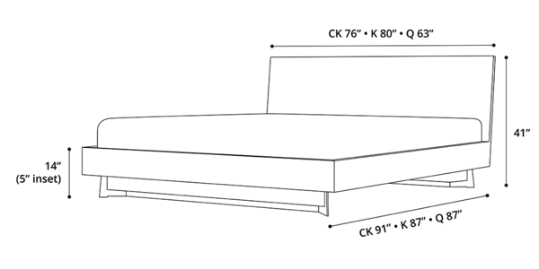 Broome Bed Dimensions