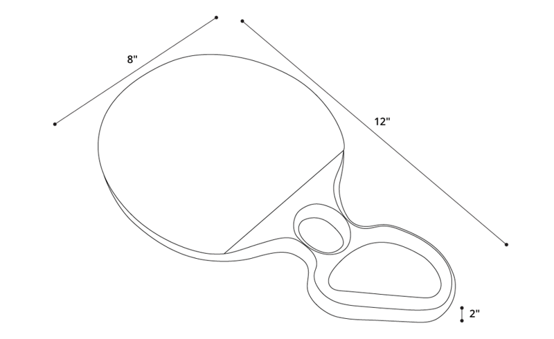 Coconut Ping Pong Paddle Dimensions