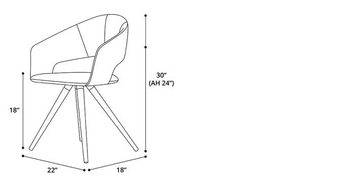 Icarus Dining Chair Dimensions