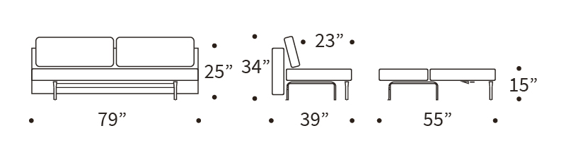 Conlix Full Size Sofa Bed Dimensions