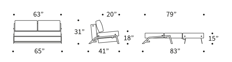 Cubed 02 Queen Size Sofa Bed Dimensions