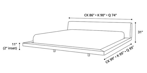 Jane Bed Dimensions