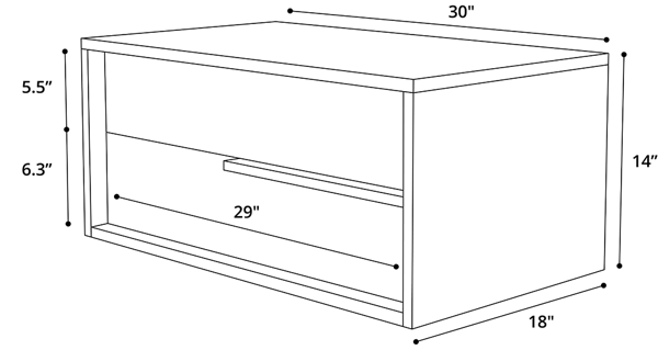 Jane Nightstand Dimensions