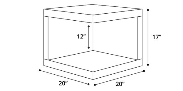 Ludlow Side Table Dimensions