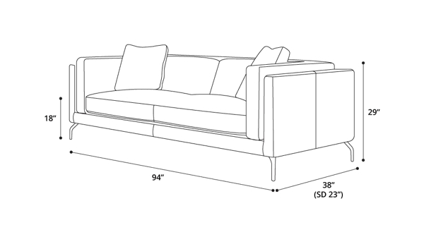 Reade Sofa Dimensions