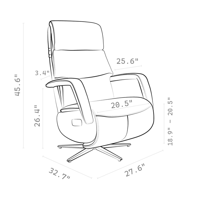 Ohr Recliner Chair Dimensions