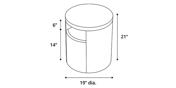 Mulberry Side Table Dimensions