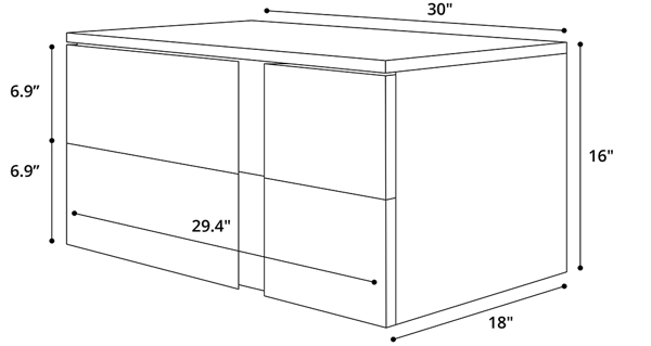Park Nightstand Dimensions