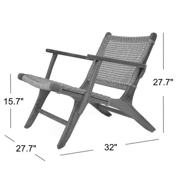 Calava Outdoor Lounge Armchair Dimensions