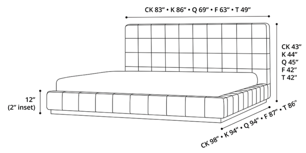 Thompson Bed Dimensions